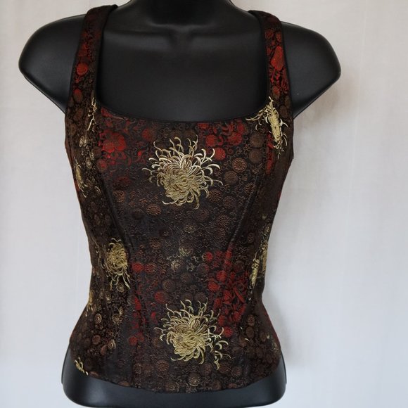 Gigi Clark Elegant Silk Bustier & Long Skirt Set - Picture 2 of 11